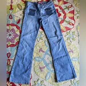 zana di light wash flare jeans